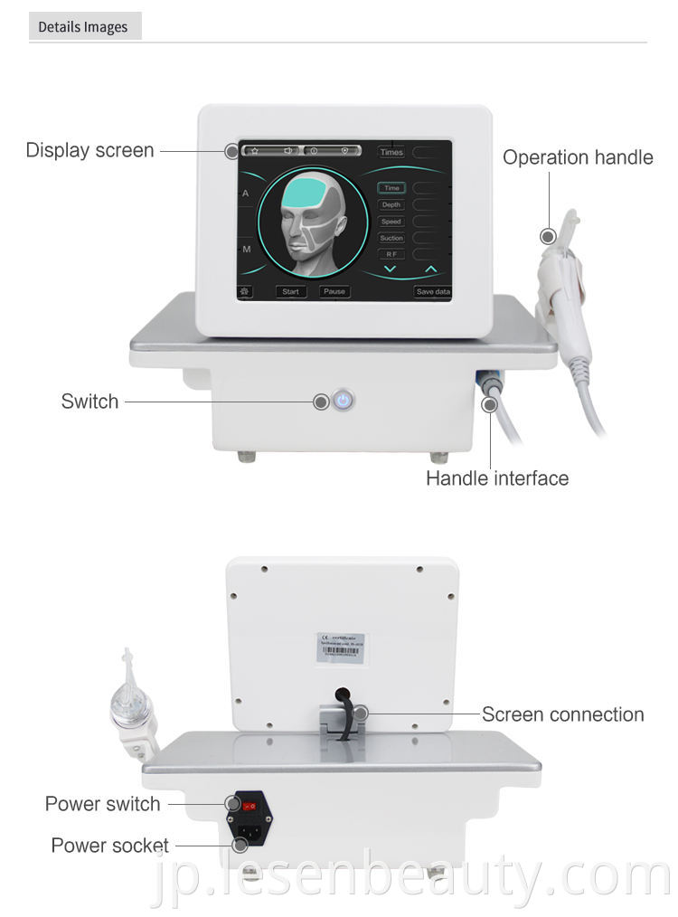 Fractional Rf Microneedle Golden Microneedling Acne Scars Removal